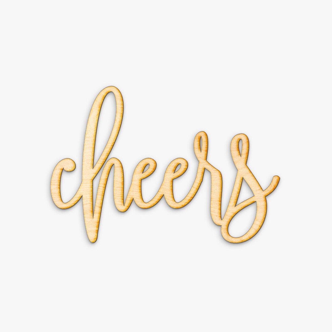 Hand Drawn Home Cheers Sign - Cheers Wood Sign, Wood Gift, Wooden ...