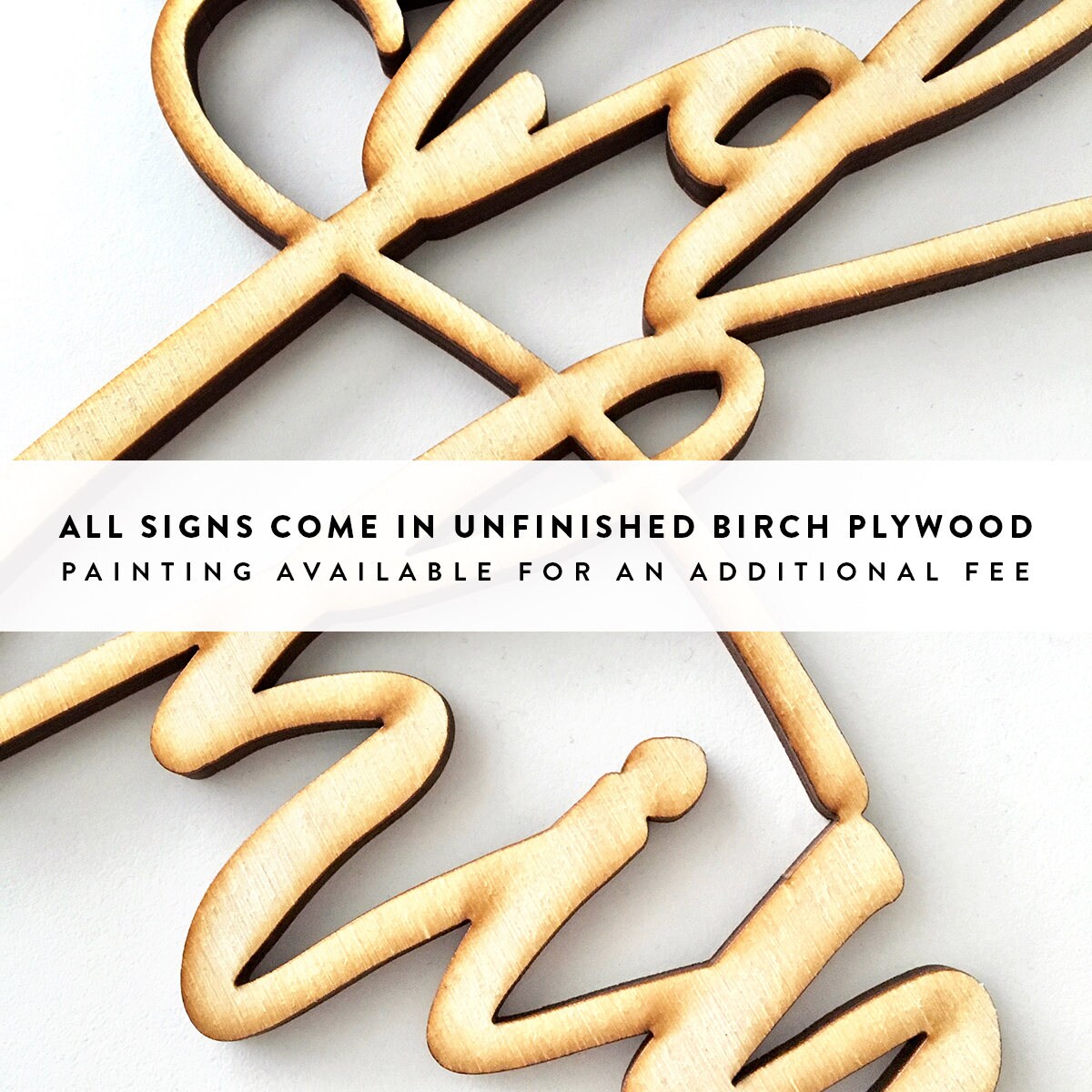 Forever Script Word Wood Sign-wood Sign Art Wood Forever - Etsy