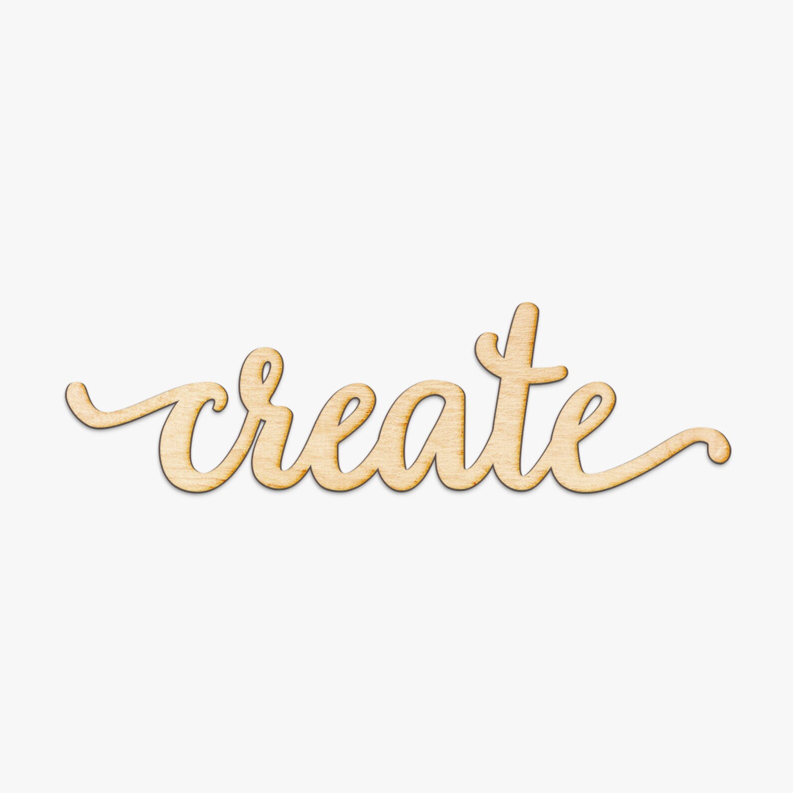 Create Charlie Script Wood Sign - Wood Sign Art, Wooden Sign, Laser Cut ...