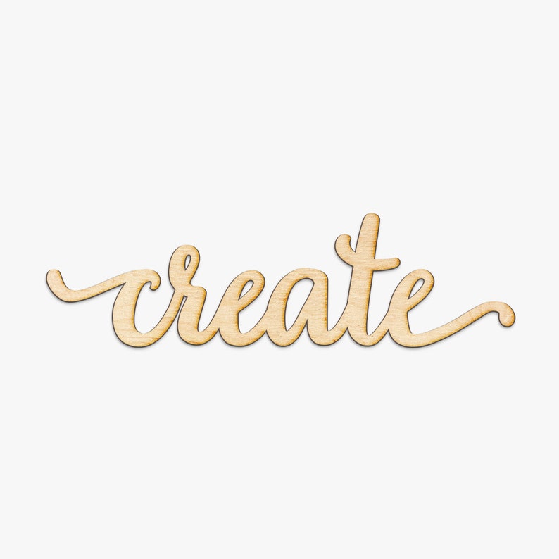 Create Charlie Script Wood Sign - Wood Sign Art, Wooden Sign, Laser Cut ...