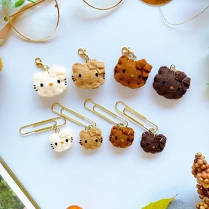 Tones Kitty Charms -Planner Charms-Planner Dangles-Planner Clips-Planner Accessories-Bookmarks-Planner Stickers-Bujo-Keychain-Felt