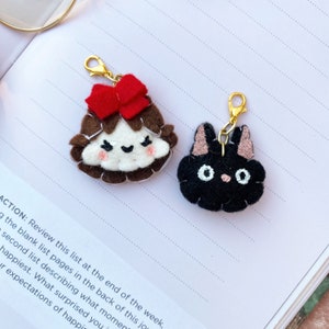 Kiki | Jiji Charms -Planner Charms-Planner Dangles-Planner Clips-Planner Accessories-Bookmarks-Planner Stickers-Bujo-Keychain-Felt
