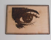 Porträt in Brandmalerei (zeichnen das Feuer) - "The Eye".