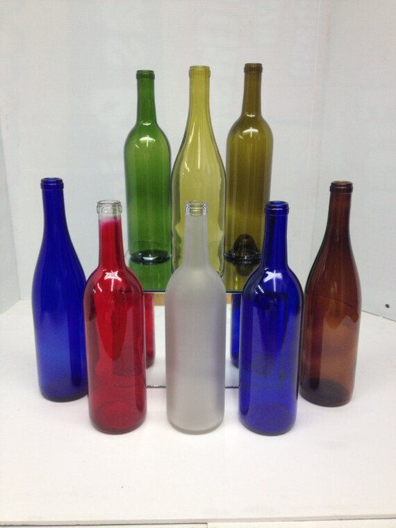 8 Assorted Bottles 750 Ml For Crafting Parties Bottle Etsy
