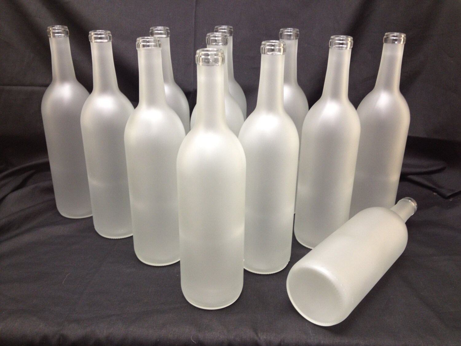 12 Frosted Bottles 750 ml. Great For Home Brew Wine Beer Etsy