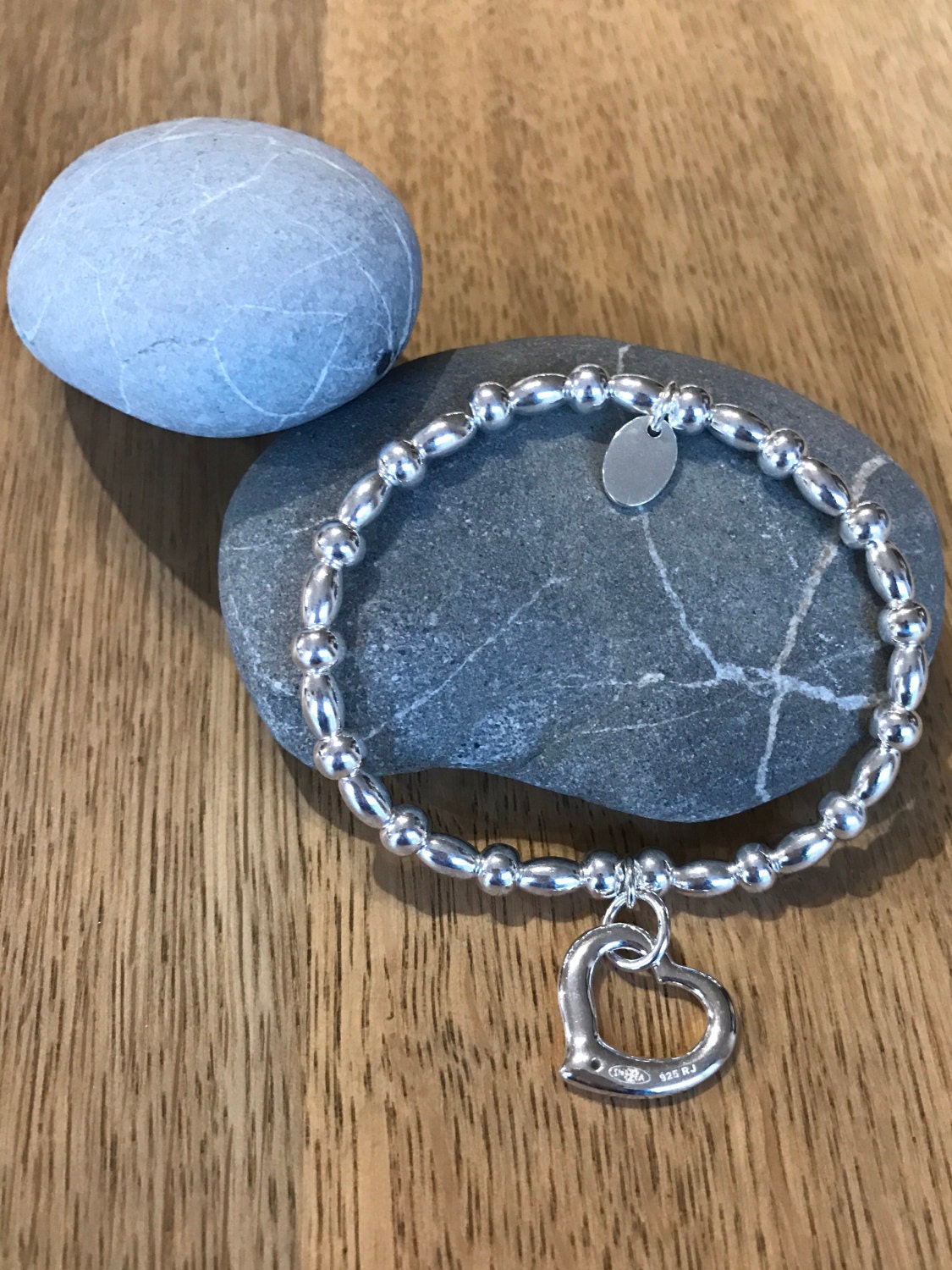 【STONEHENgE】Silver Material Heart Cubic Bracelet SC24B19T Sterling Silver Heart Bracelet With CZ Stone - Etsy