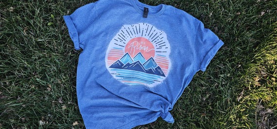 He is Risen Mountain Sunrise, Easter Tee