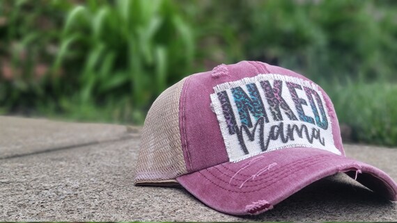 Mom Ponytail Hat Messy Bun Hat Inked 