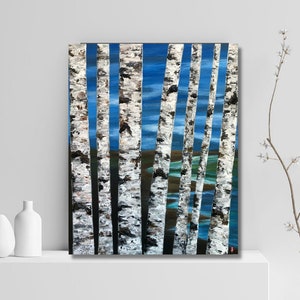 Birch tree, birch tree art, birch tree painting, birth tree artwork, birch tree art, birch tree wall decor, birch tree canvas, original art