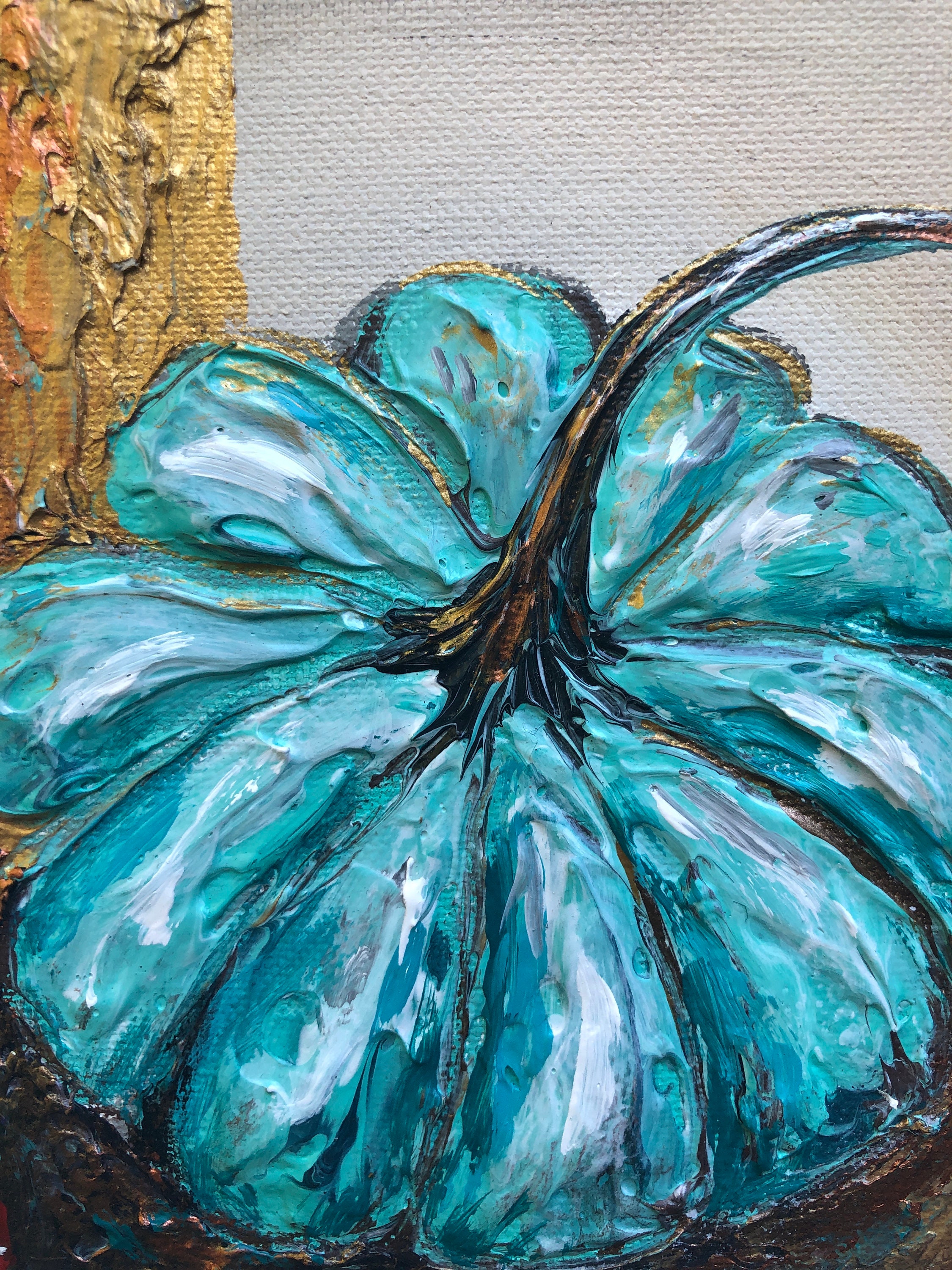 Set of 3 Pumpkin Paintings on Canvas Pumpkin Art Pumpkin | Etsy