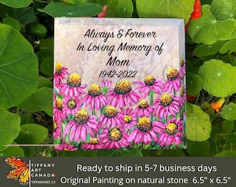 Memorial Personalized Garden Stone, Memorial Stepping Stone, Outdoor Decorative Stones, Sympathy Gift, Sympathy Stones, Gifts For Sympathy