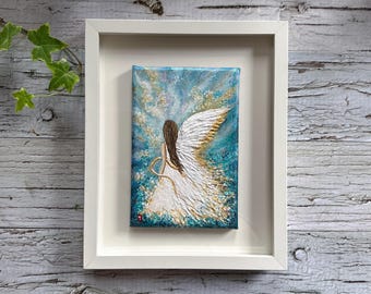 傷ついた天使の版画：ヒューゴ・シンベルグの絵画、北欧美術 - Etsy 日本