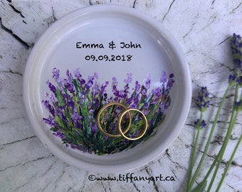 Wedding Ring Holder, Wedding Ring Dish, Personalized Ring Dish, Wedding Gift, Wedding gift for Couple, Bridesmaid gift, Anniversary Gift