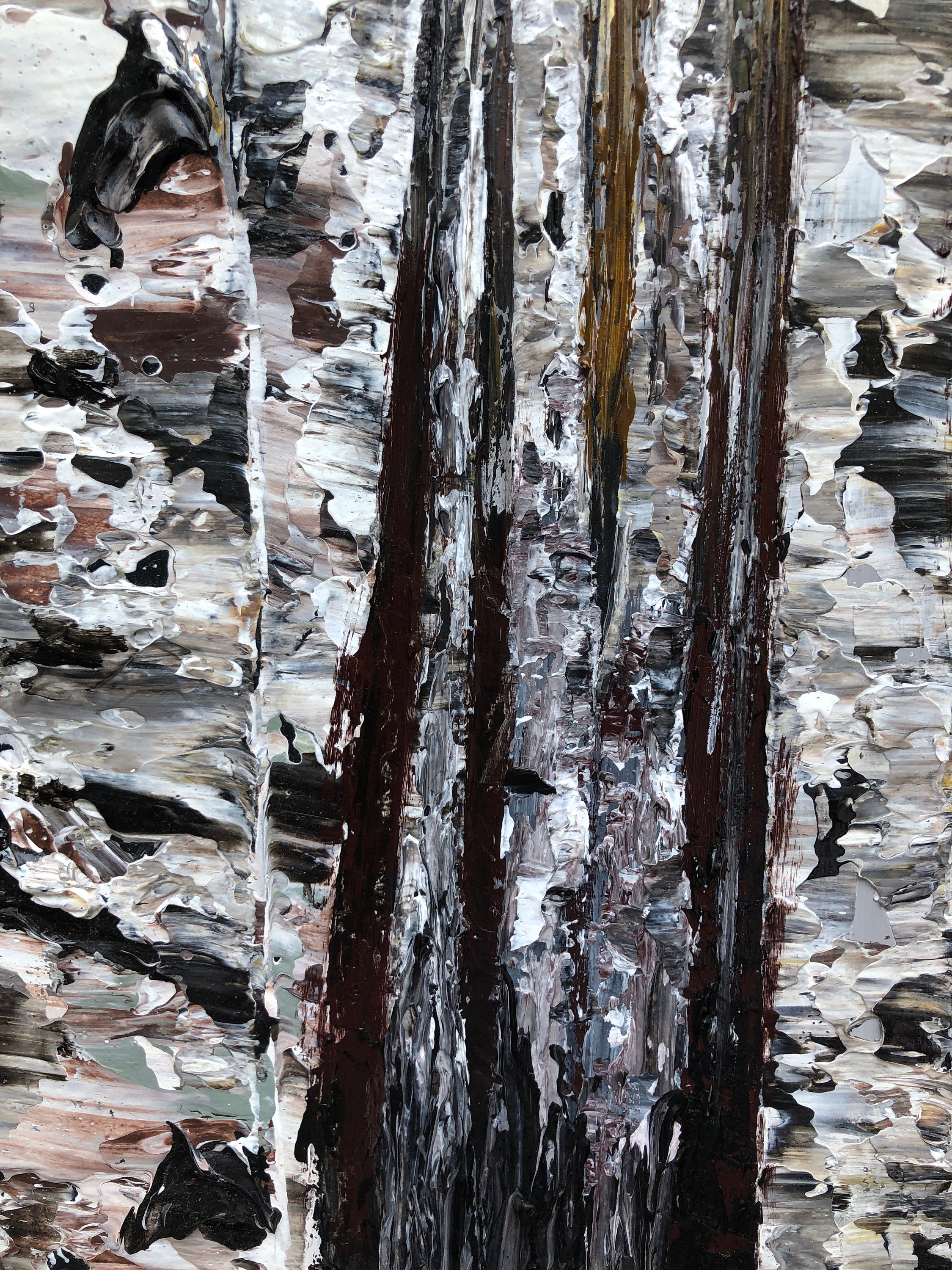 Birch tree painting Birch tree art Birch tree gift Birch | Etsy