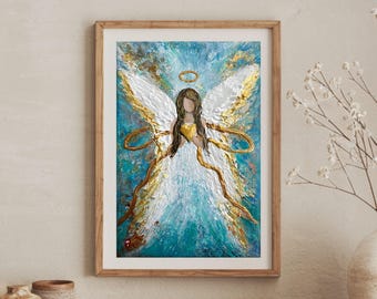 処分価格　希少　FLORENZA 天使のブックマーク ヴィンテージ 傷ついた天使の版画：ヒューゴ・シンベルグの絵画、北欧美術 - Etsy 日本
