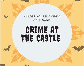 ZOOM ONLINE VIDEO Call friendly murder mystery Halloween themed game, Lockdown Spooky party game, suitable for Family and Friends