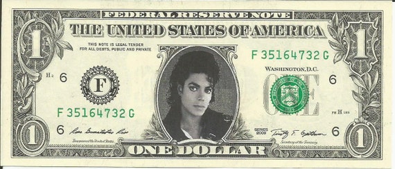 FAKE Money Music item W 5-Prince Dollar Bills-NOVELTY Collectors