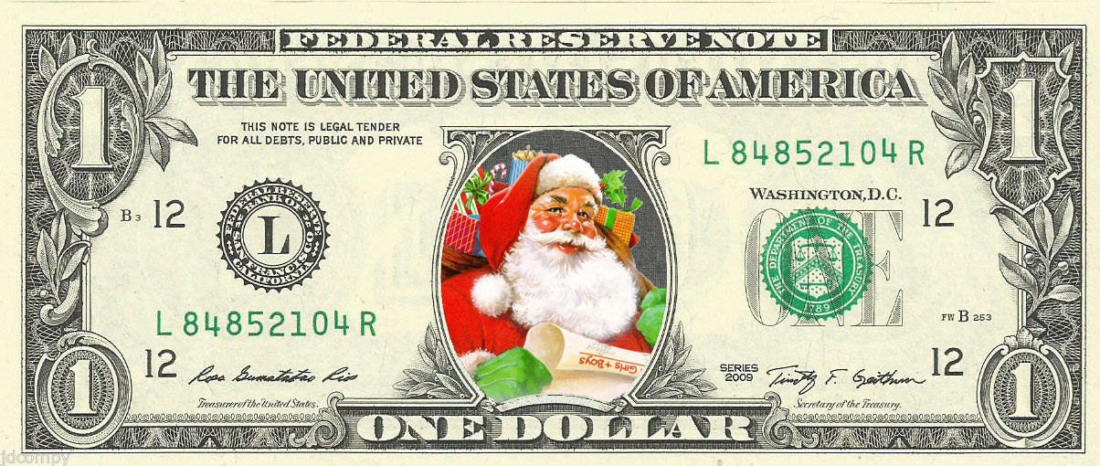 Printable Santa Money