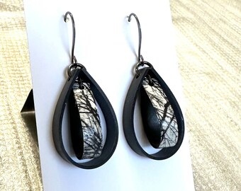 Bicycle tube earrings