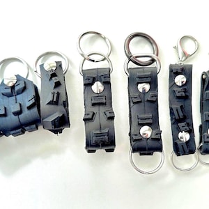 Mountain bike tire key ring fob