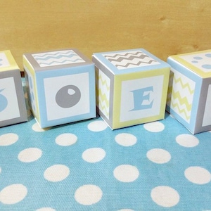¡PERSONALIZABLE! Bloques de letras en forma de cubo DESCARGA INMEDIATA, imprimibles (incluye letras de la A a la Z) bloques de madera, bloques de papel, niños, bloques de juguetes para niños