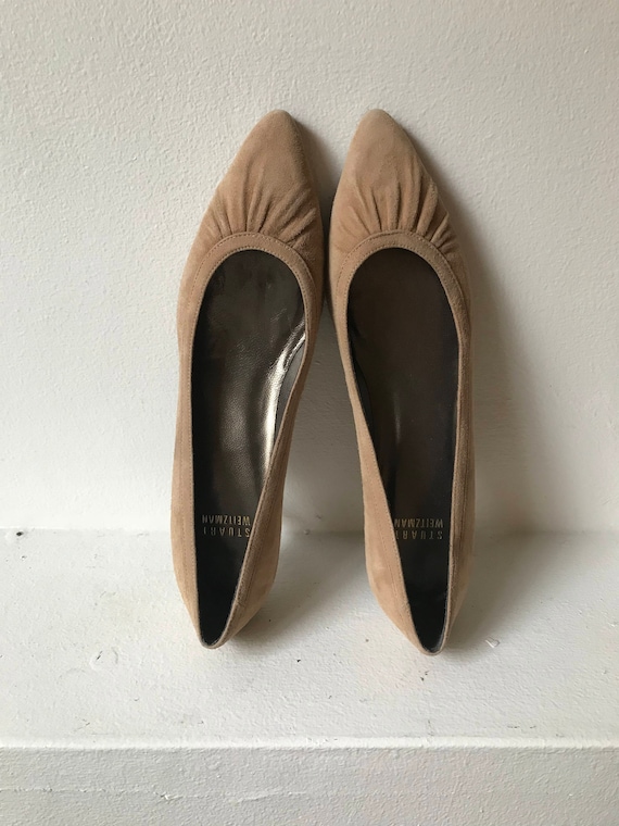 stuart weitzman suede heels