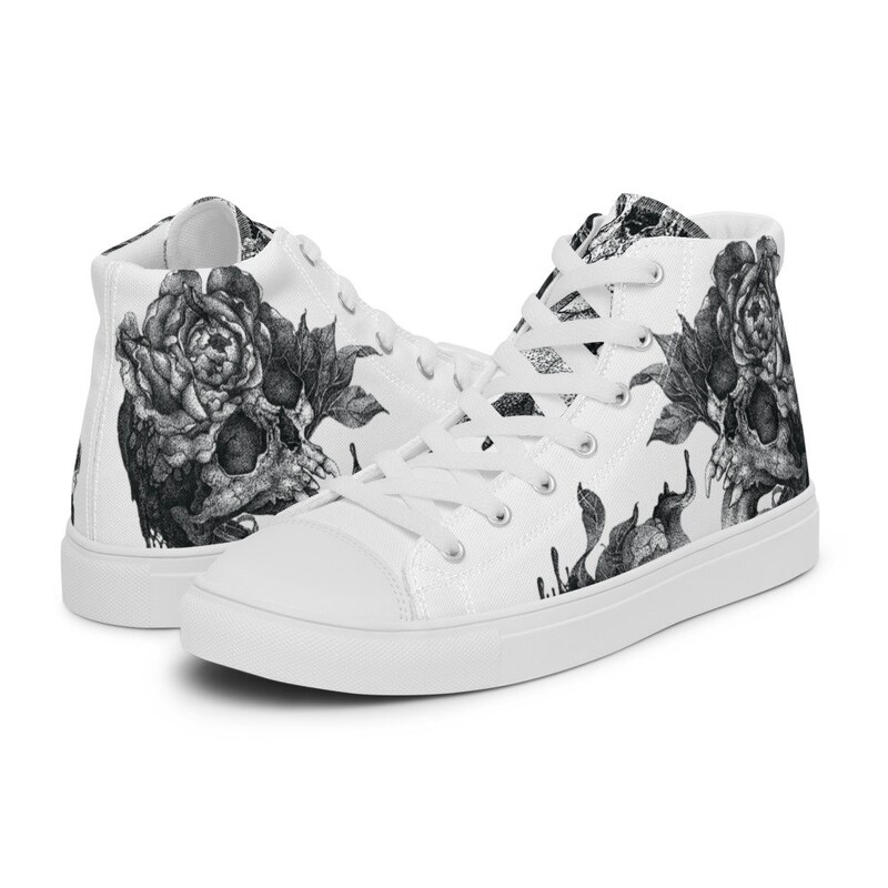 Purple Skull Canvas Shoes