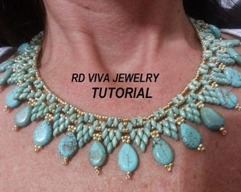 Beaded San Francisco Necklace Tutorial – Jewelry Pattern (PDF)