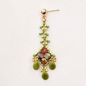 Beaded Dangle Earrings Tutorial: Naples DIY Pattern (PDF)