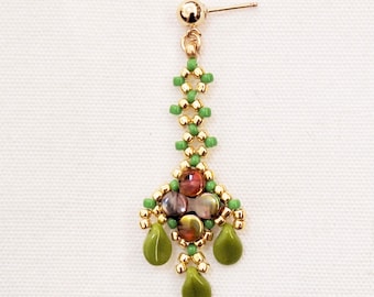 Beaded Dangle Earrings Tutorial: Naples DIY Pattern (PDF)