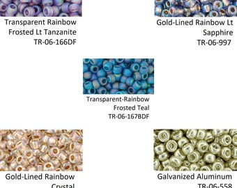 Toho  Japanese Seed Beads size 6/0 20 gr