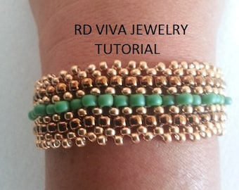Tutorial- Herkimer Bracelet Peyote Stitch