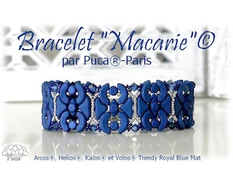 Macarie Bracelet Puca Design Tutorial (PDF Pattern)