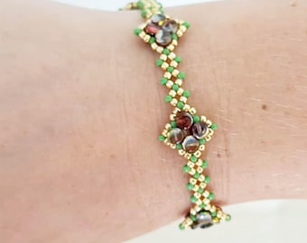 Neapel Armband Anleitung | Perlenwebmuster (PDF)