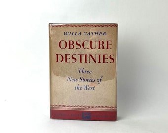 Obscure Destinies by Willa Cather - Etsy