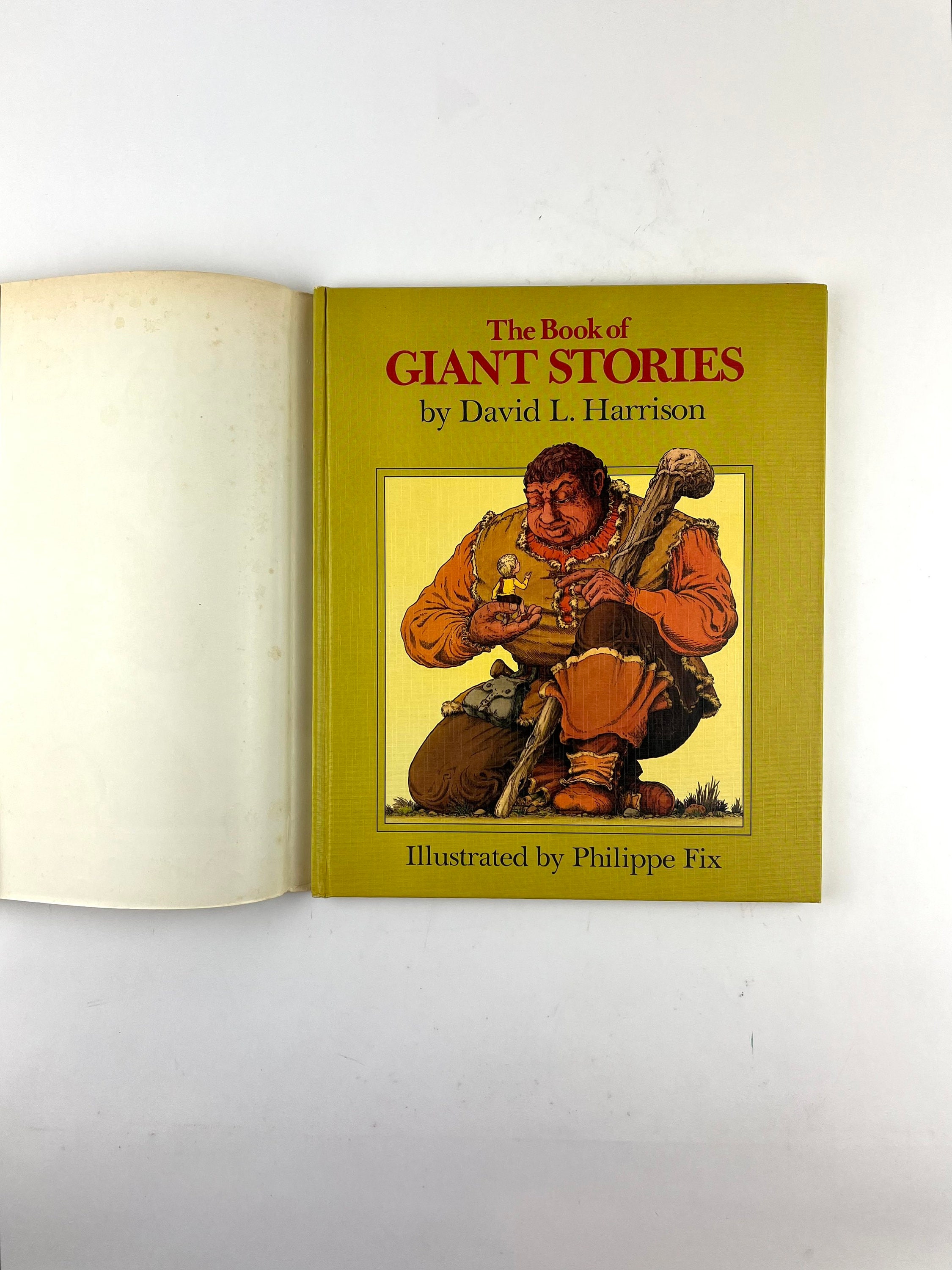 The Book of Giant Stories by David Harrison SIGNED Etsy