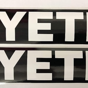 2 YETI Decals