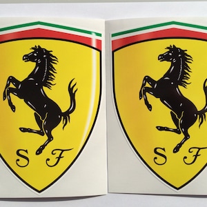 2 Ferrari Decals Emblems