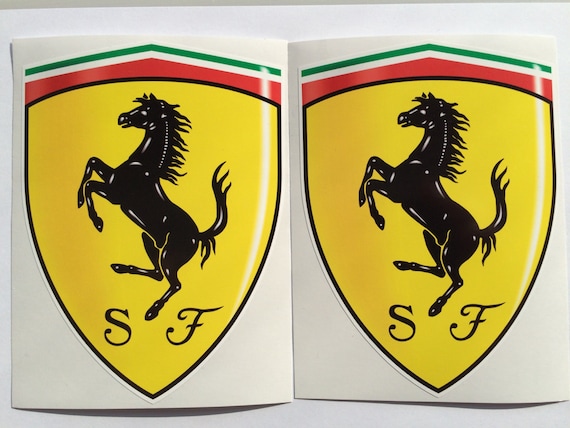 2 Ferrari Aufkleber Embleme -  Schweiz