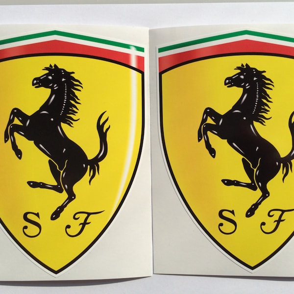 2 Ferrari Decals Emblems