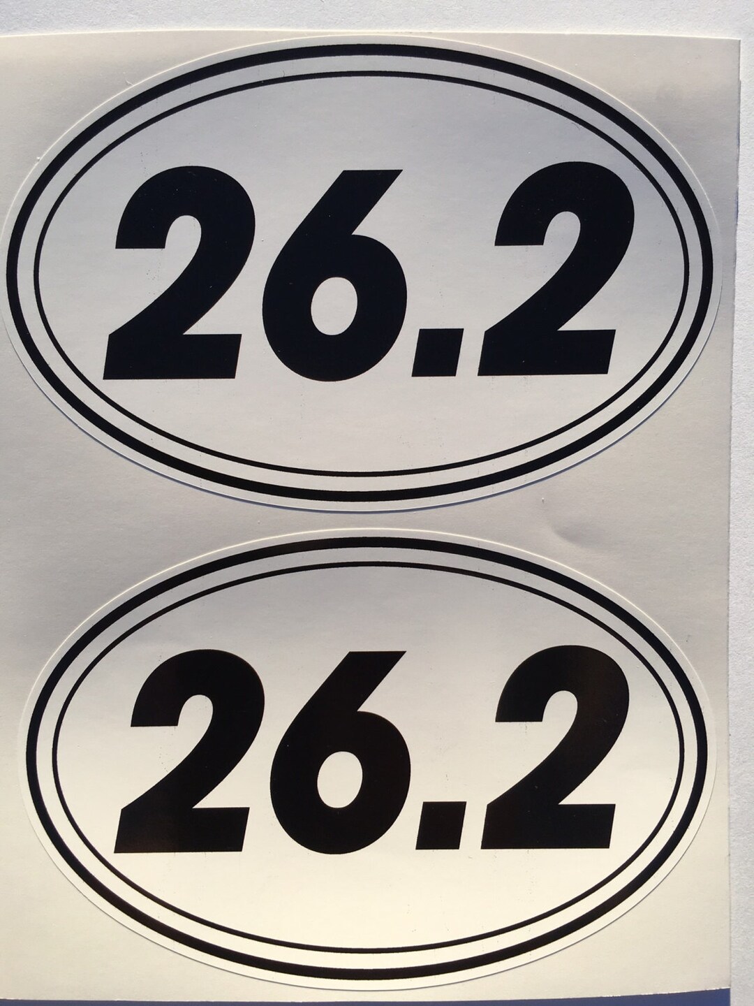 2 Full Marathon 26.2 Oval Diecut Window Bumper Decal Sticker - Etsy