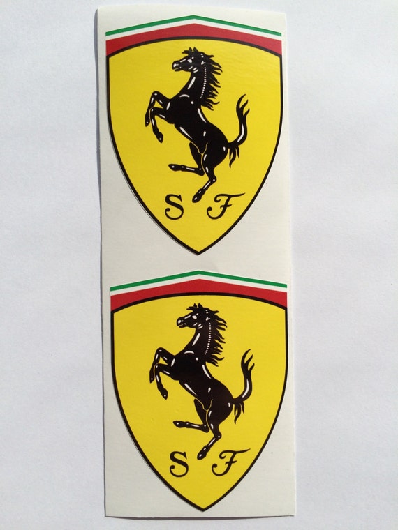 2 Ferrari Aufkleber Embleme -  Schweiz