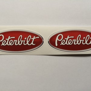 2 Peterbilt Paccar 3D Vinyl Die Cut Decals