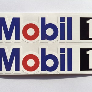 2 Mobil 1 Racing Exxon Diecut Decals