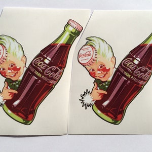2 Coca Cola Coke Sprite Boy Die Cut Decals