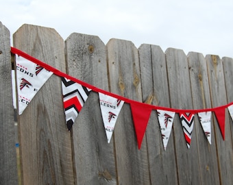 Atlanta Falcons fabric banner Football party bunting Tailgate decoration