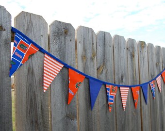 Florida Gators banner, sports decoration, tailgate party pennant