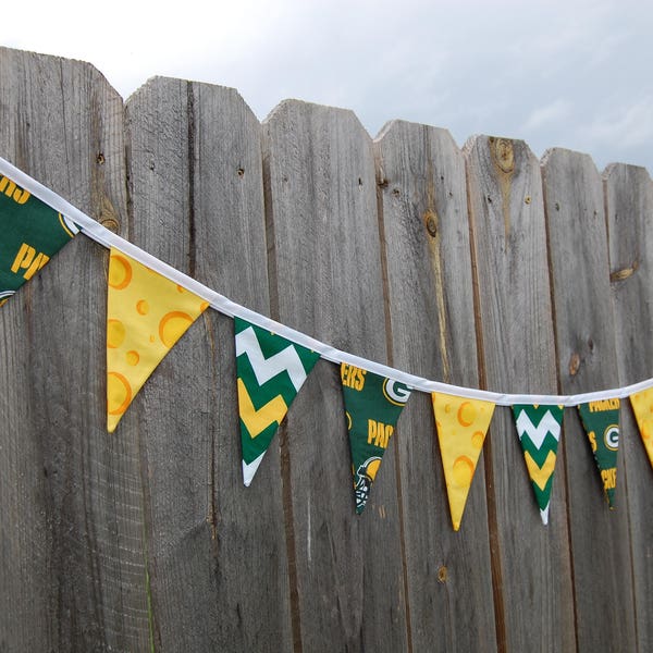 Green Bay Packers banner, football party, tailgate decoration