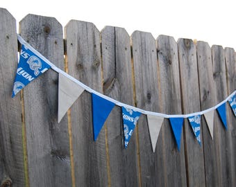 Detroit Lions fabric banner Football sports bunting Tailgate decoration