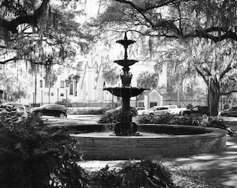 Memorial Fountain Lafayette Square Savannah GA